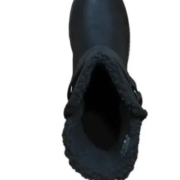 Skechers Keepsakes 2.0 Cabin Feels Womens Winter Snow Boots Black Vegan NEW - Picture 4 of 8